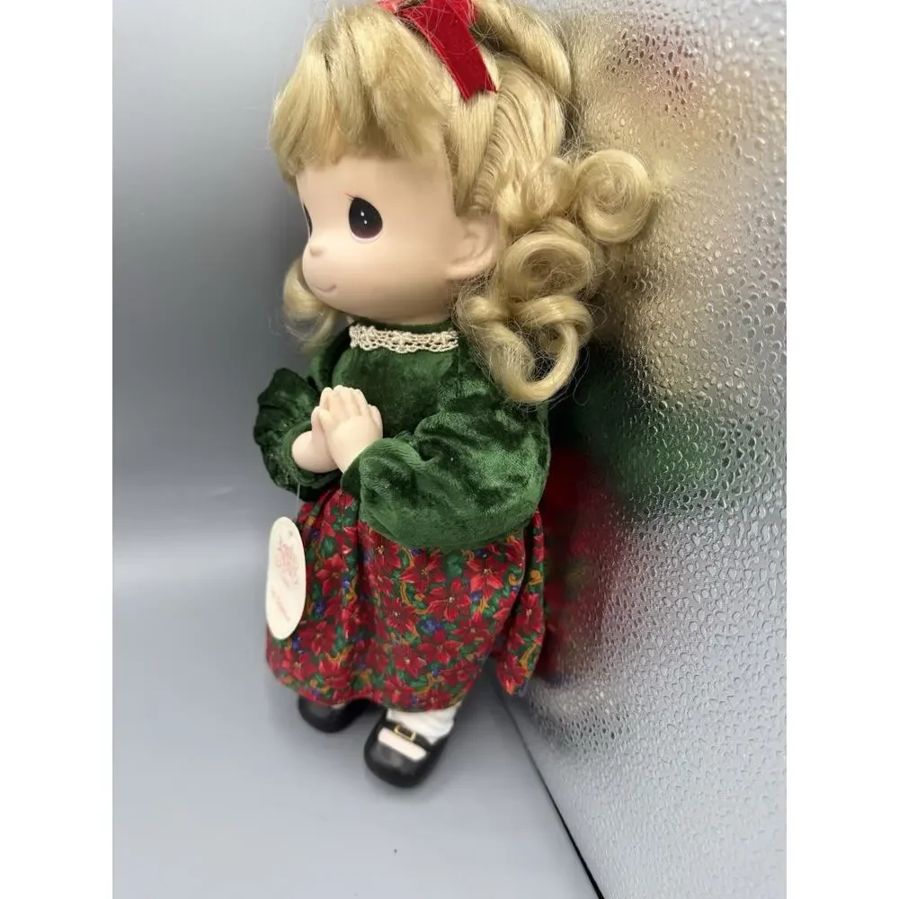Precious Moments Beth Doll 16” 1999 Item 1314 Christmas Dress W Tags Blonde